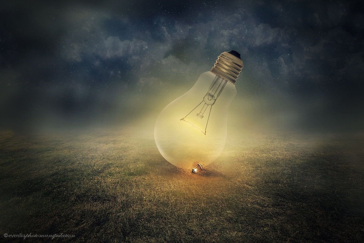 Лампочка арт