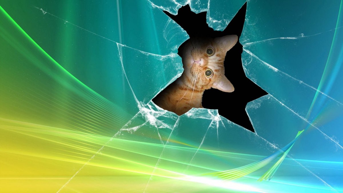 Заставка разбитый экран