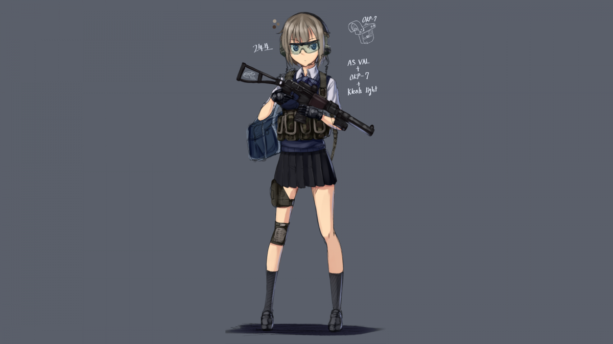 Аниме девушки с оружием