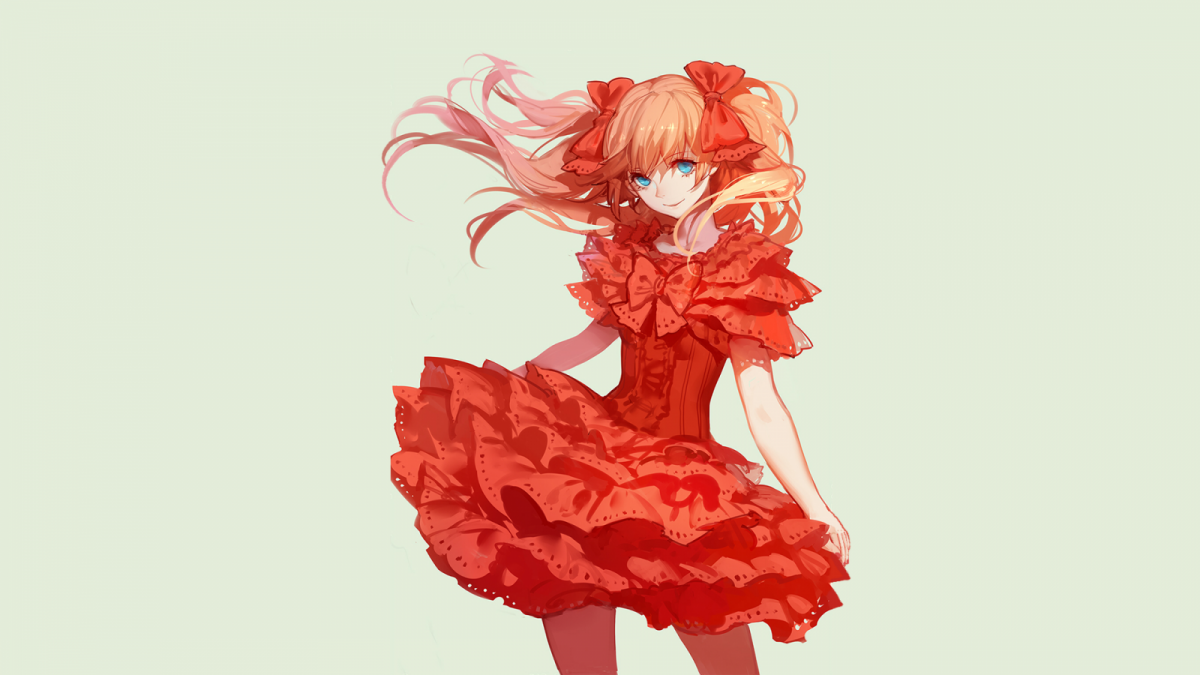 Девушка в пышном платье арт