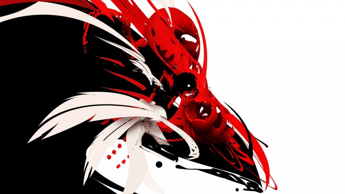 Черно красные обои