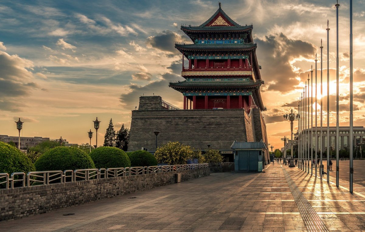 Китай Пекин Вечерний