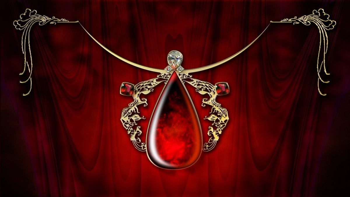 Драгоценности на черном фоне