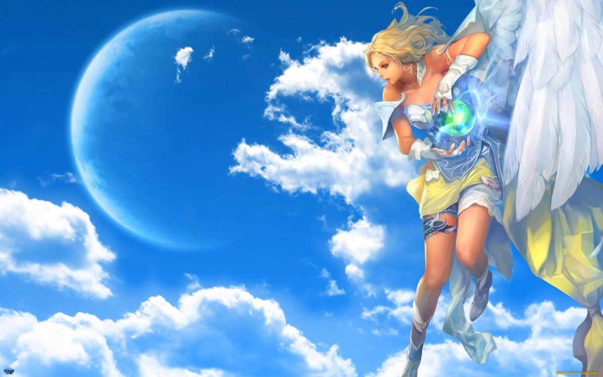 Девушка в облаках