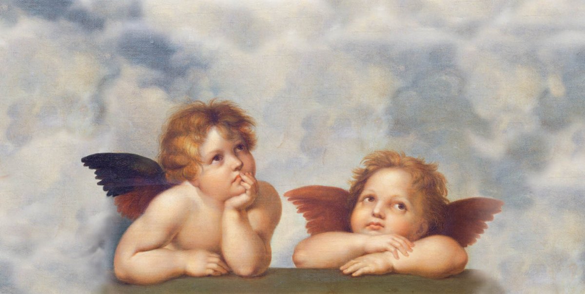 Сикстинская Мадонна ангелы
