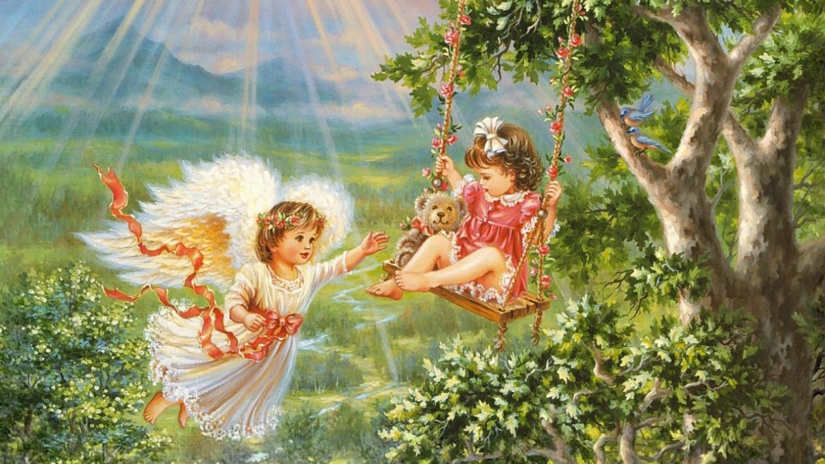 Ангелочки. Художница Dona Gelsinger