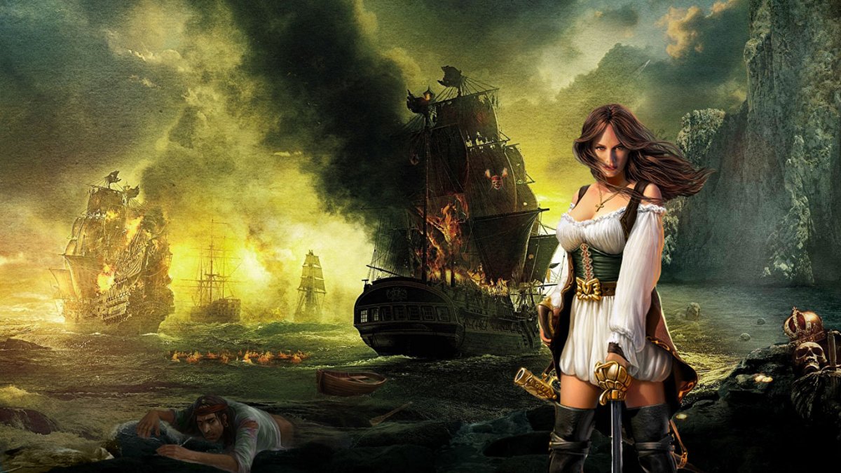 Женщина на пиратском корабле