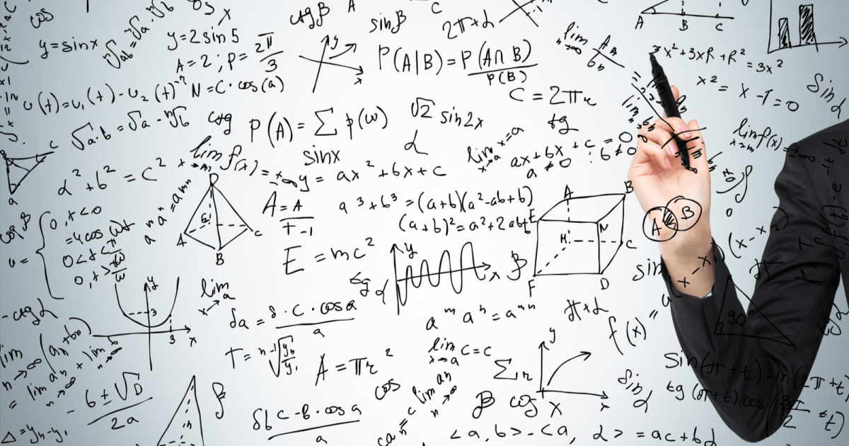 Доска с математическими формулами