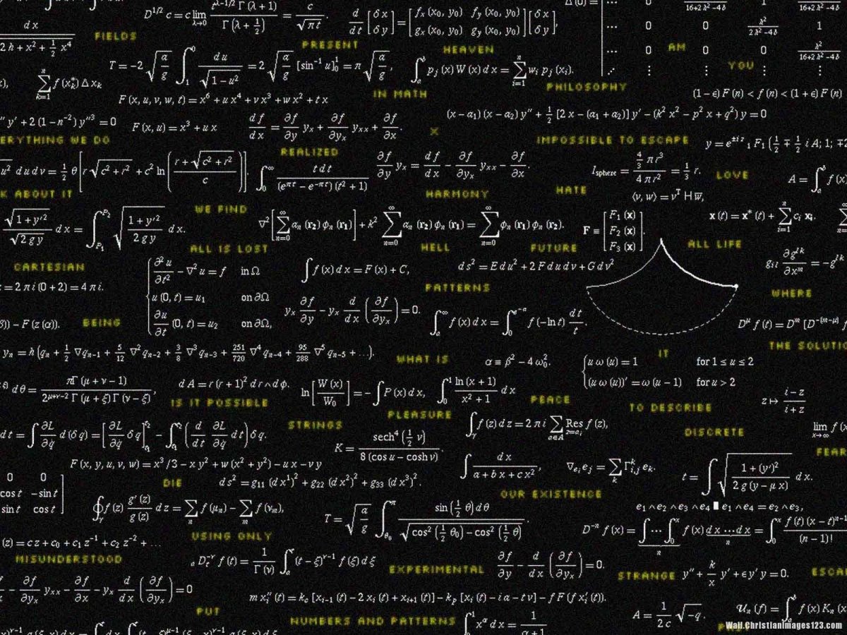 Обои с формулами по физике