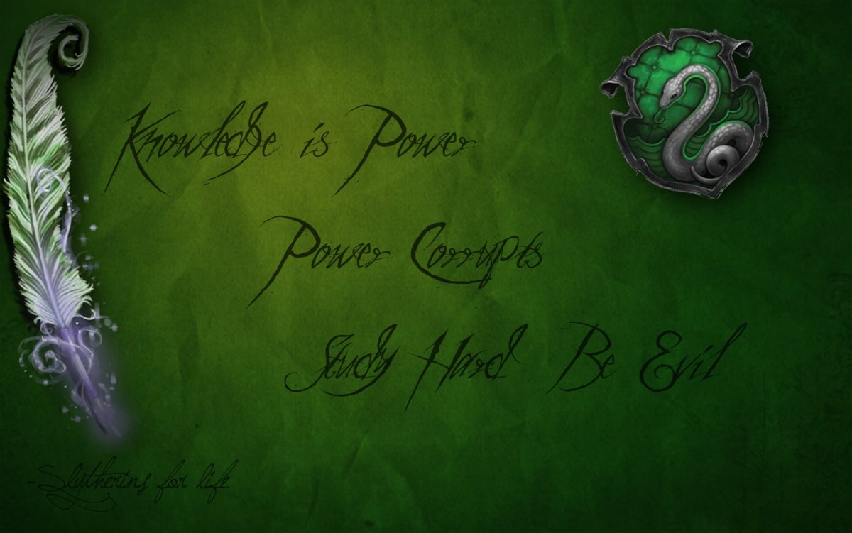 Фон Гарри Поттер Слизерин