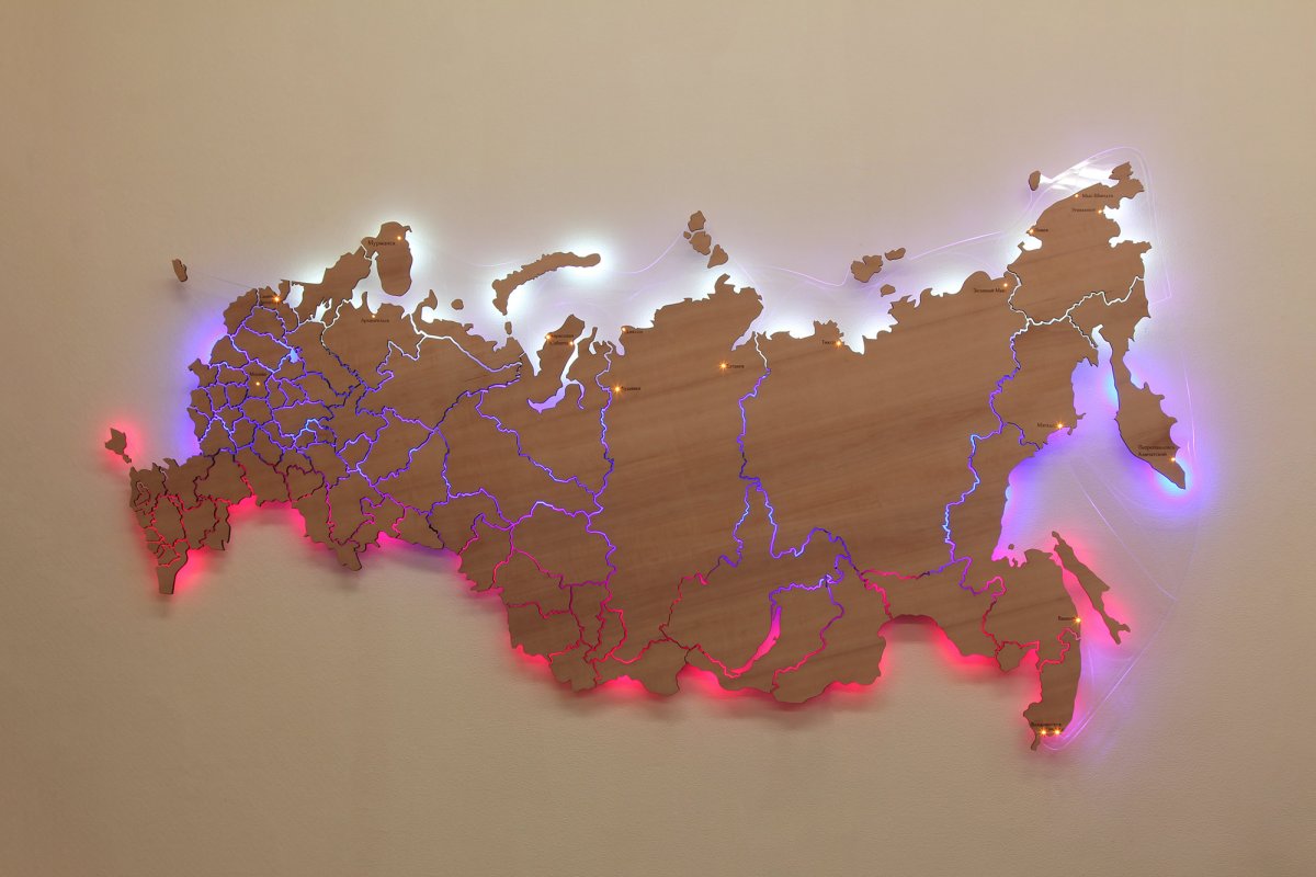 Карта России 3d