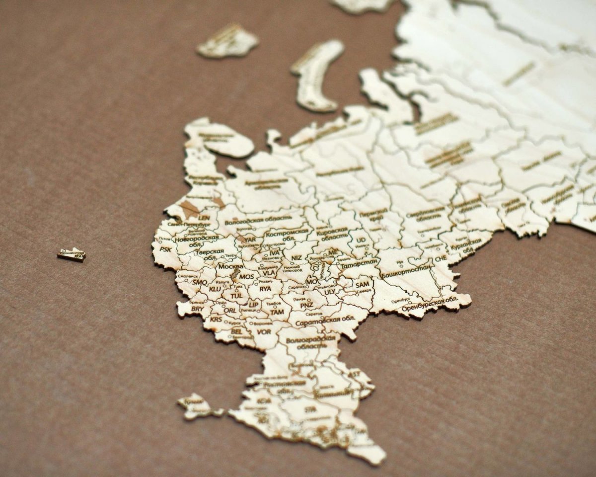 Карта России с регионами