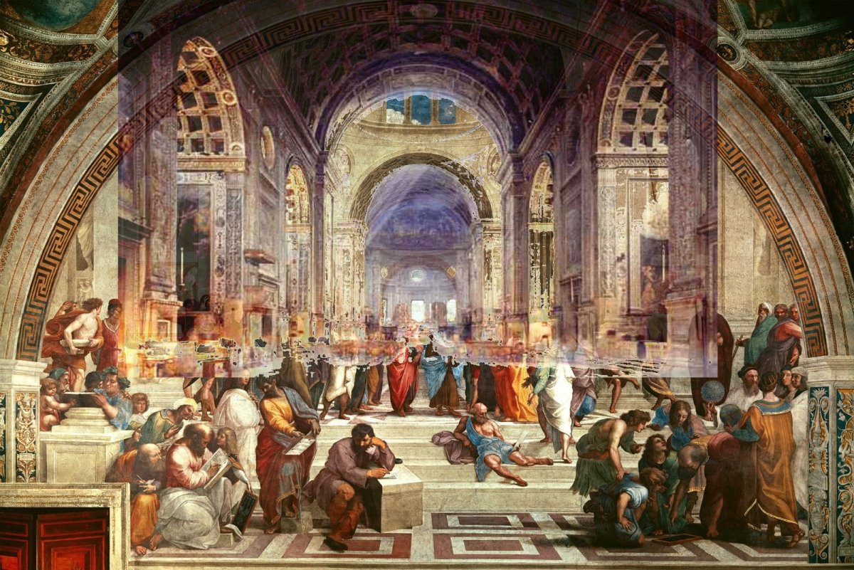 Рафаэль Афинская школа фреска