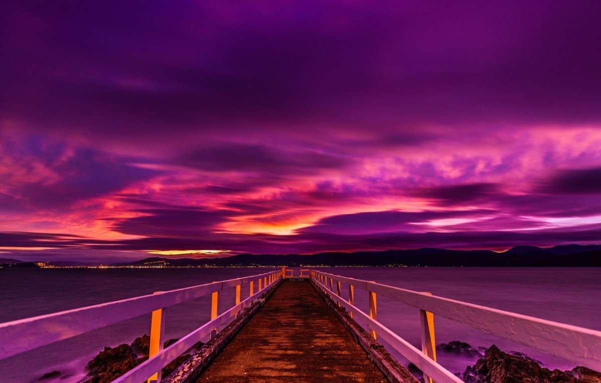 Фиолетовое небо