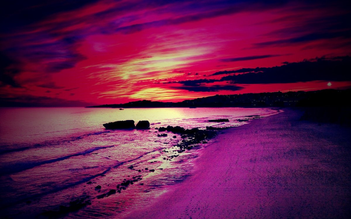 Лиловый закат