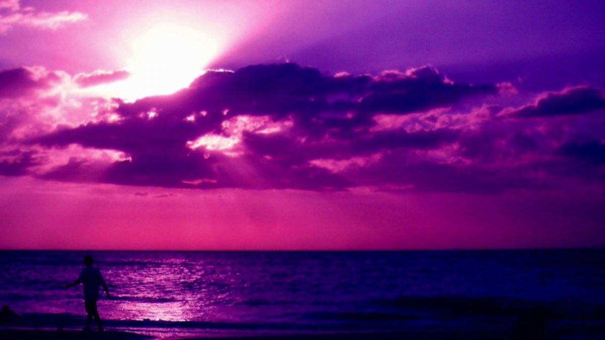 Фиолетовый закат