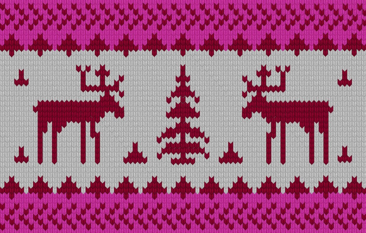 Олень орнамент