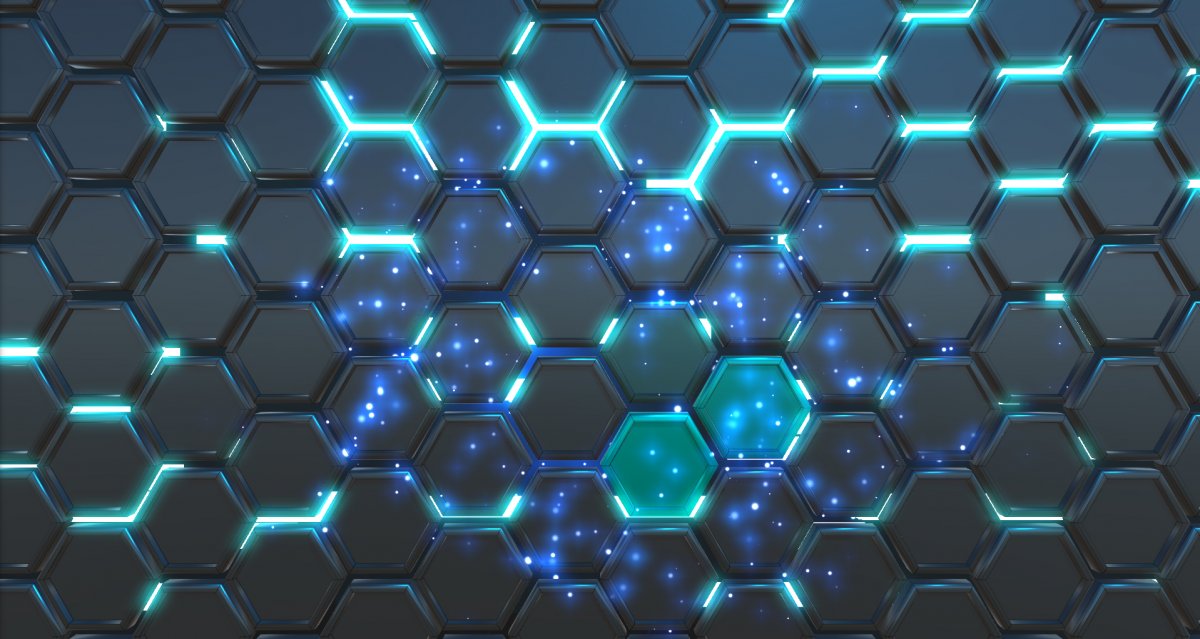 Гексагон неон