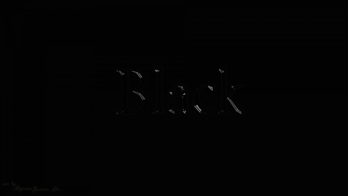 Черное на черном фоне