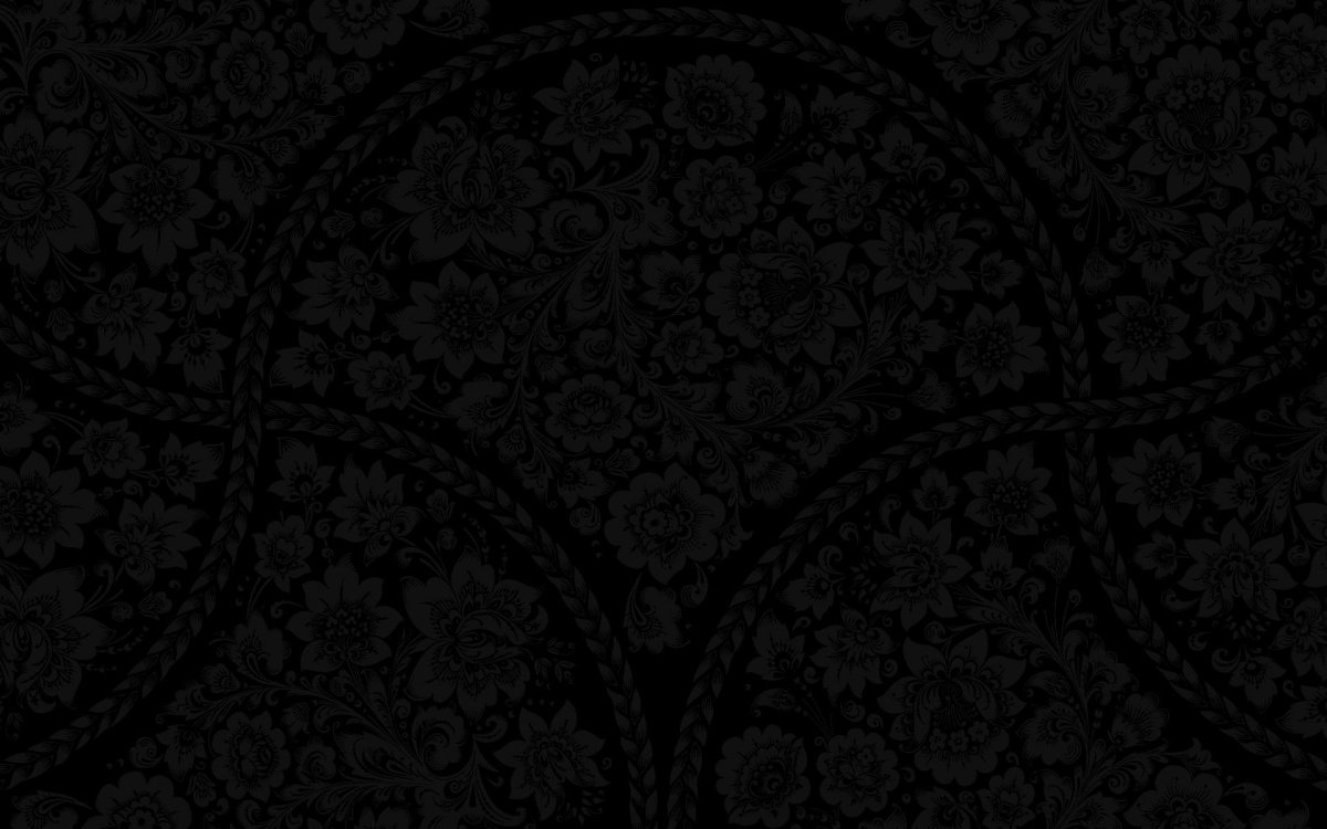 Черный фон с узорами