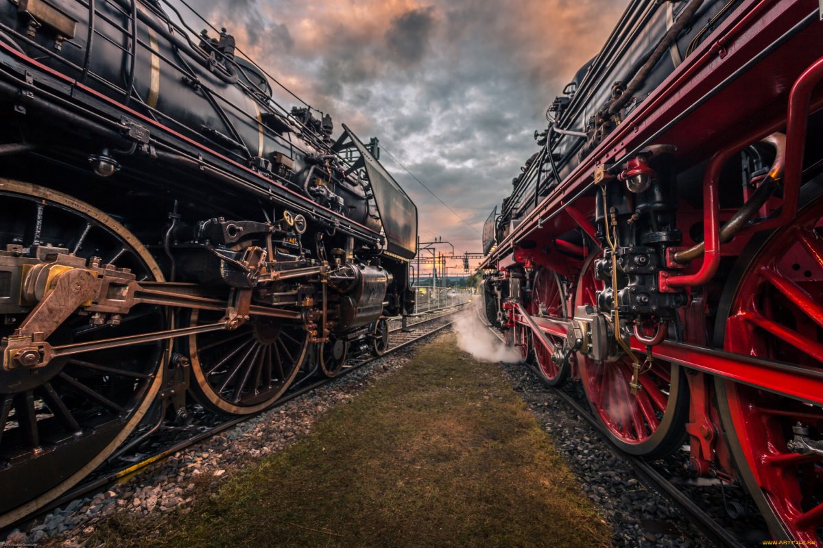 Рельсы паровоз