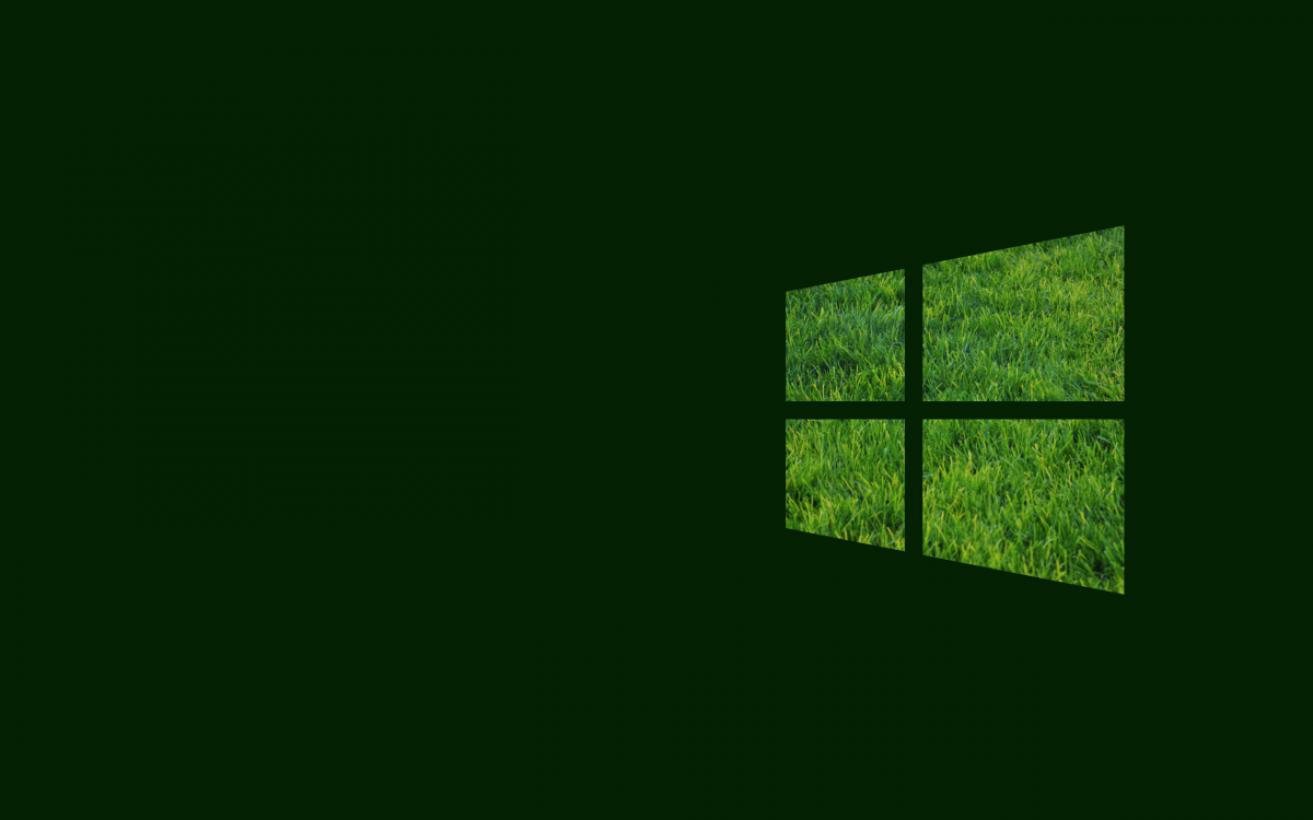 Виндовс 10 зеленый