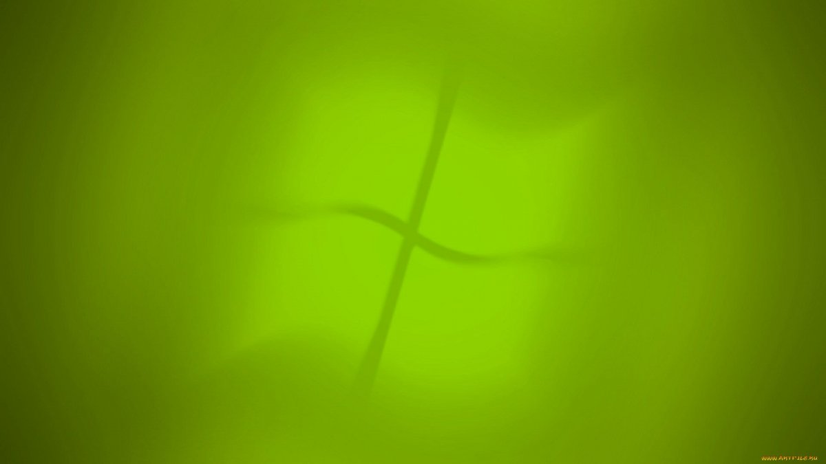 Зеленые обои на ПК