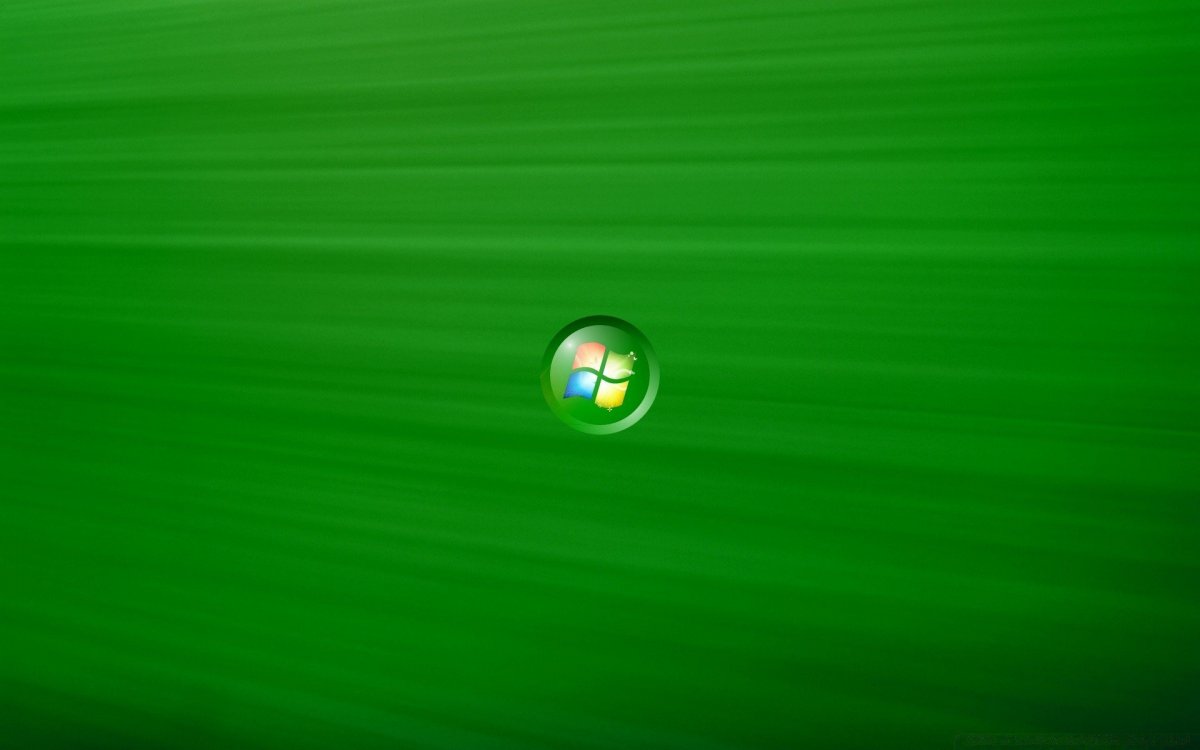 Windows 7 зеленый