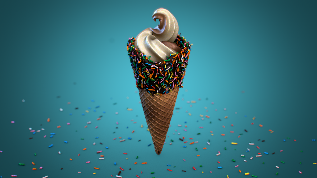 Мороженое рожок