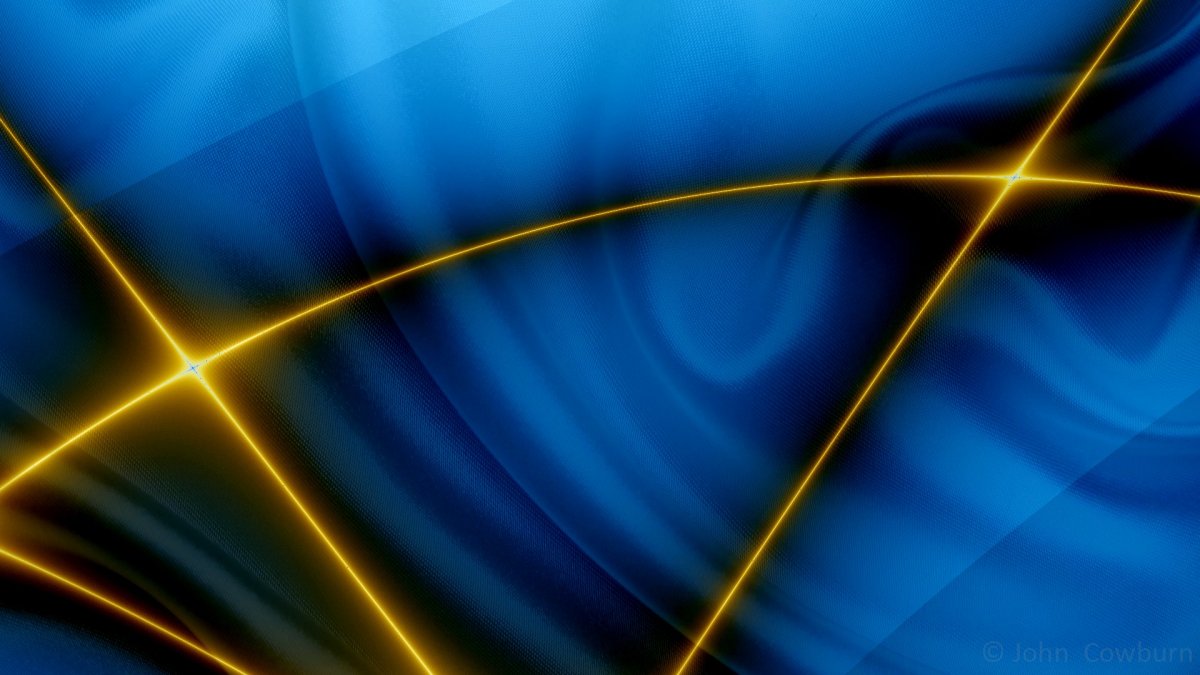 Сине Золотая абстракция