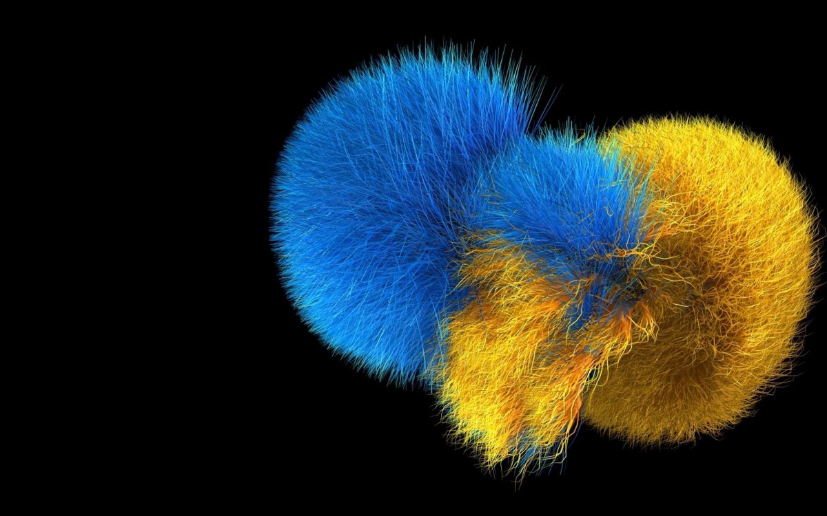 Абстракция синий цвет