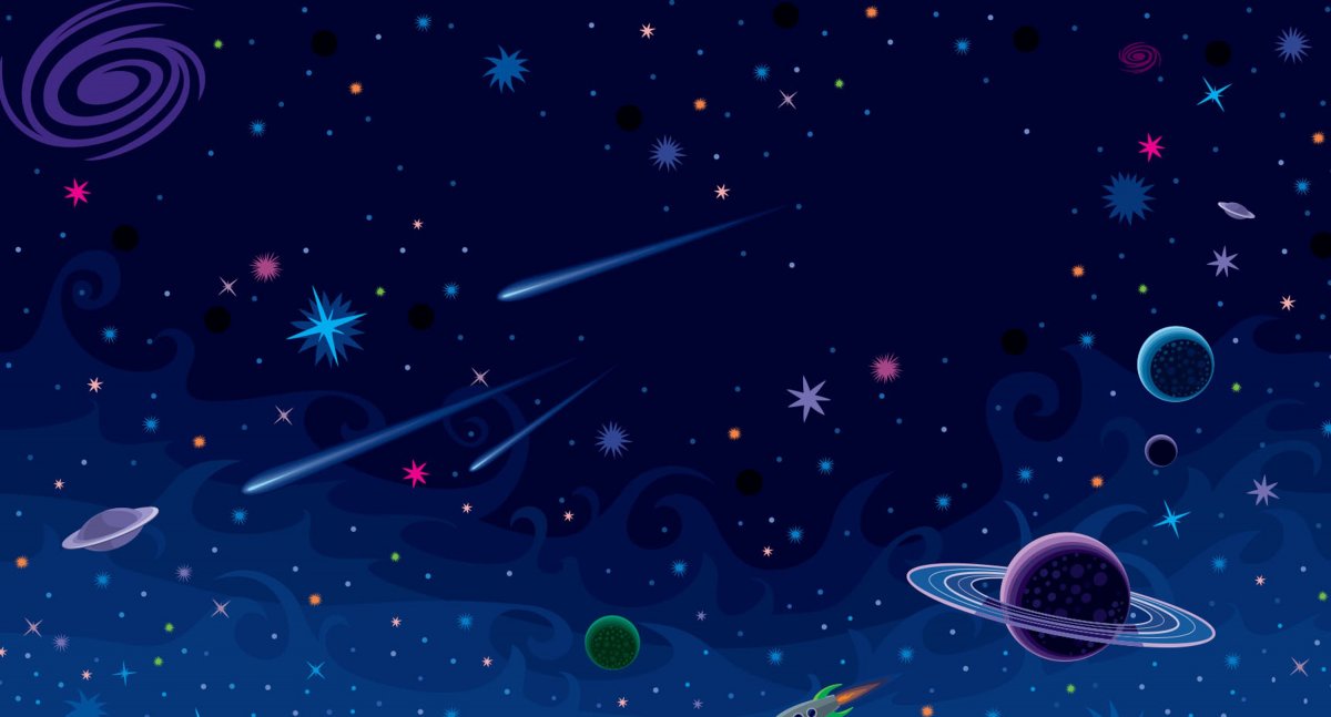 Космос фон мультяшный