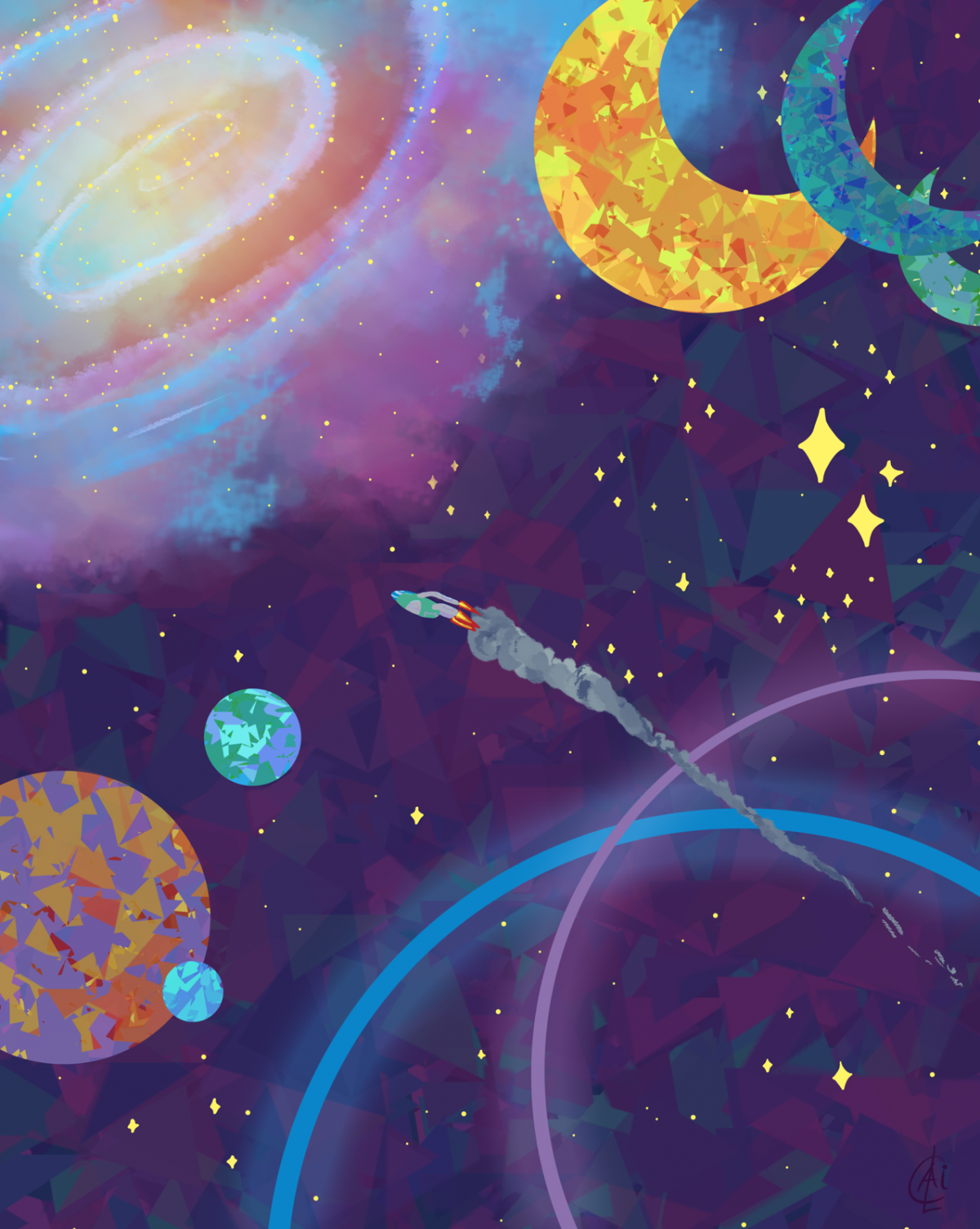 Космос мультяшный