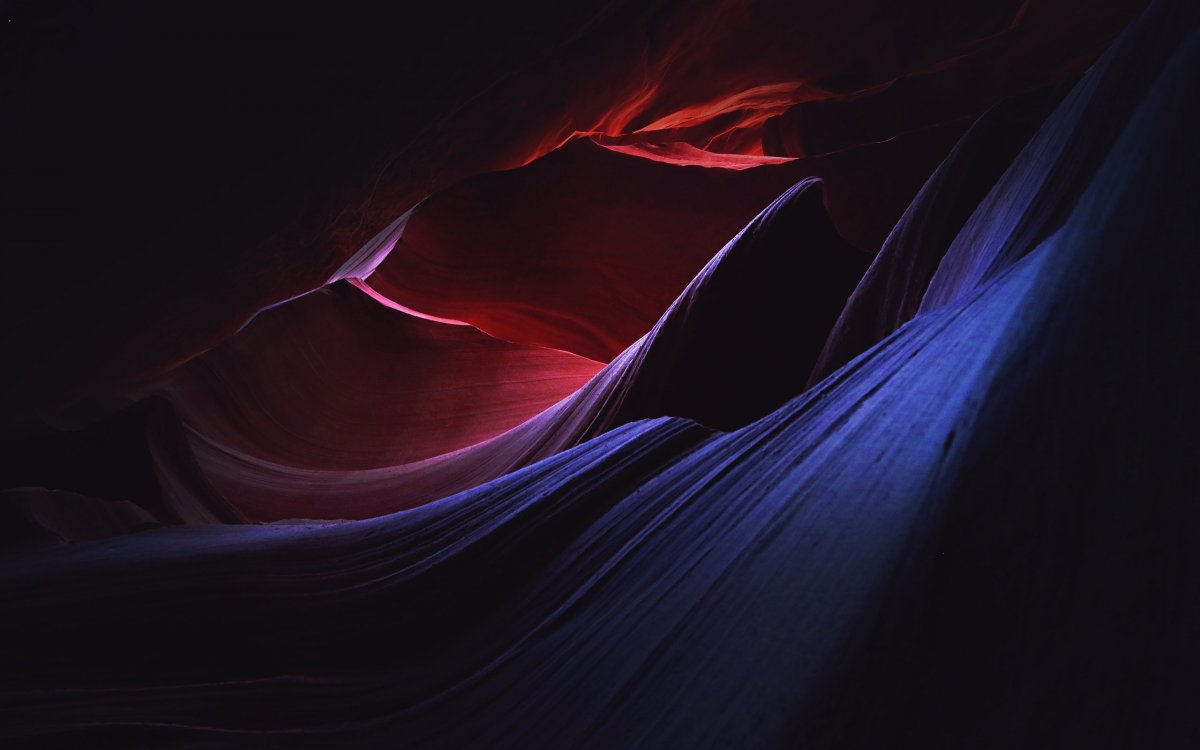 Сине черная абстракция