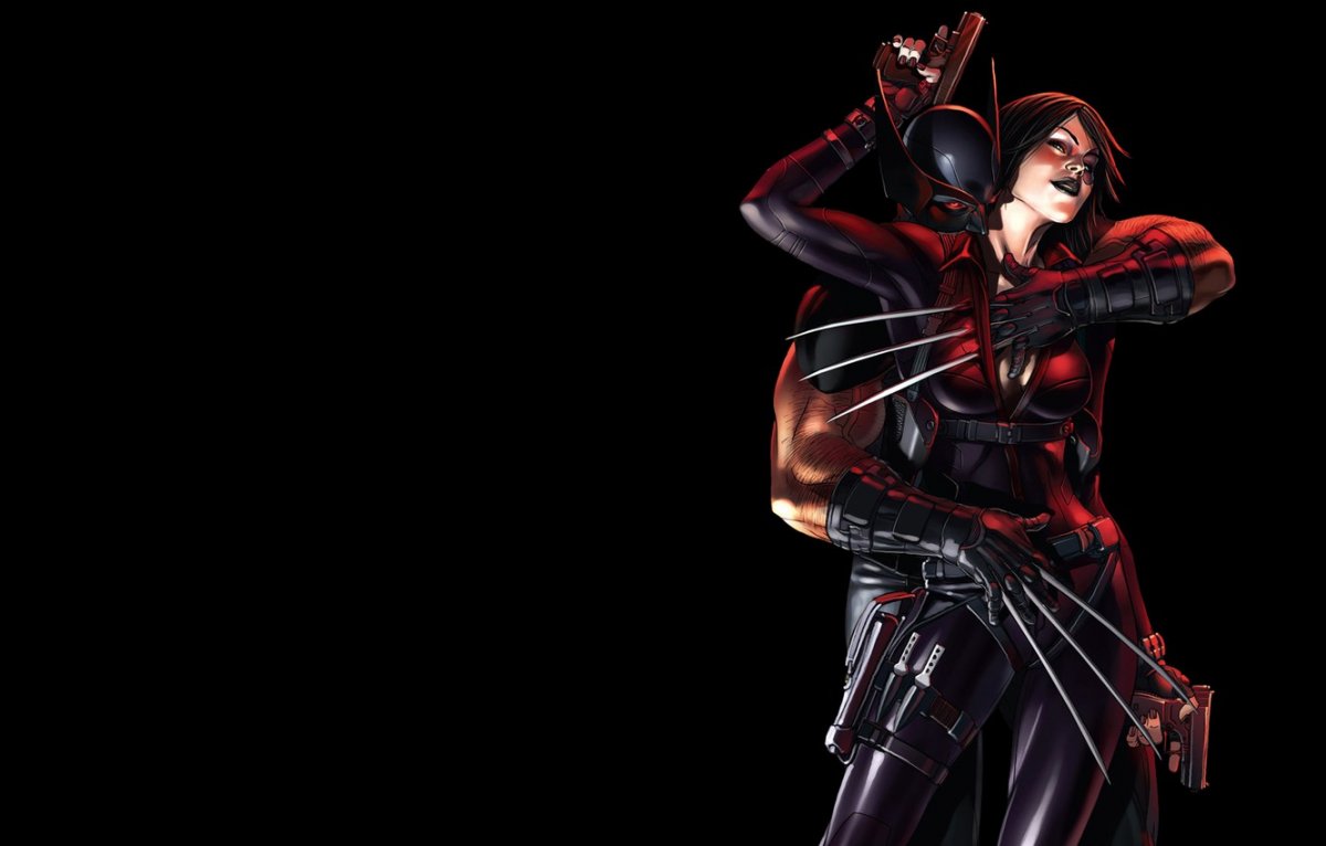 Персонажи на черном фоне