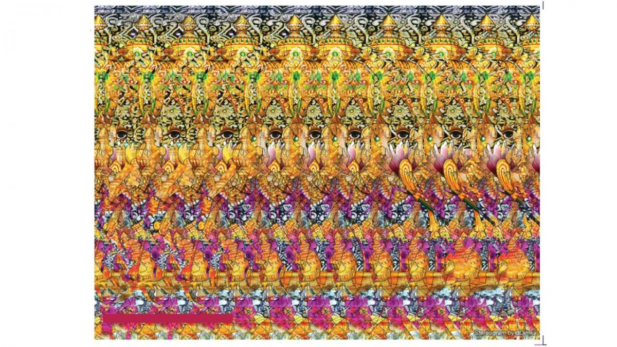 Стереограмма Будда