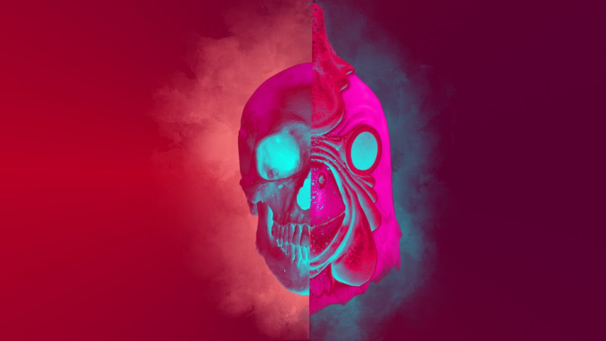 Череп 2560 х 1440