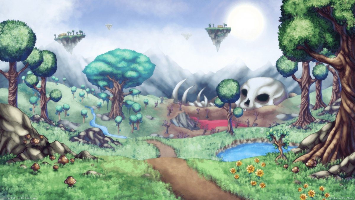 Террария задний фон