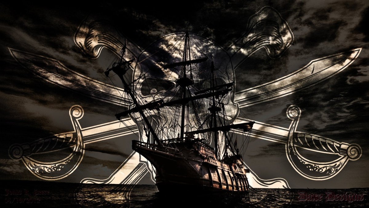 Веселый Роджер пираты Карибского моря