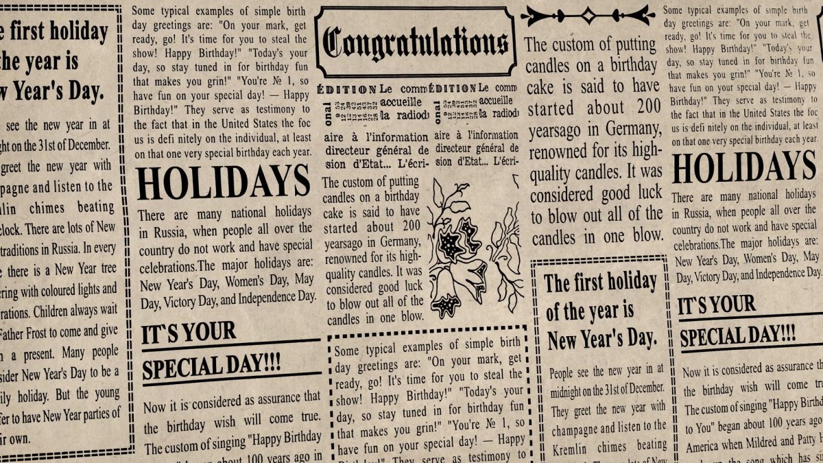 Обои английская газета