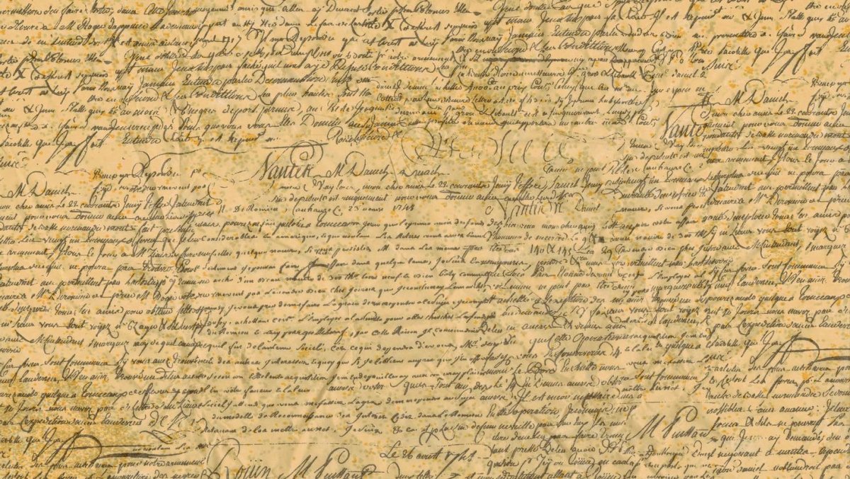 Старинные надписи на бумаге