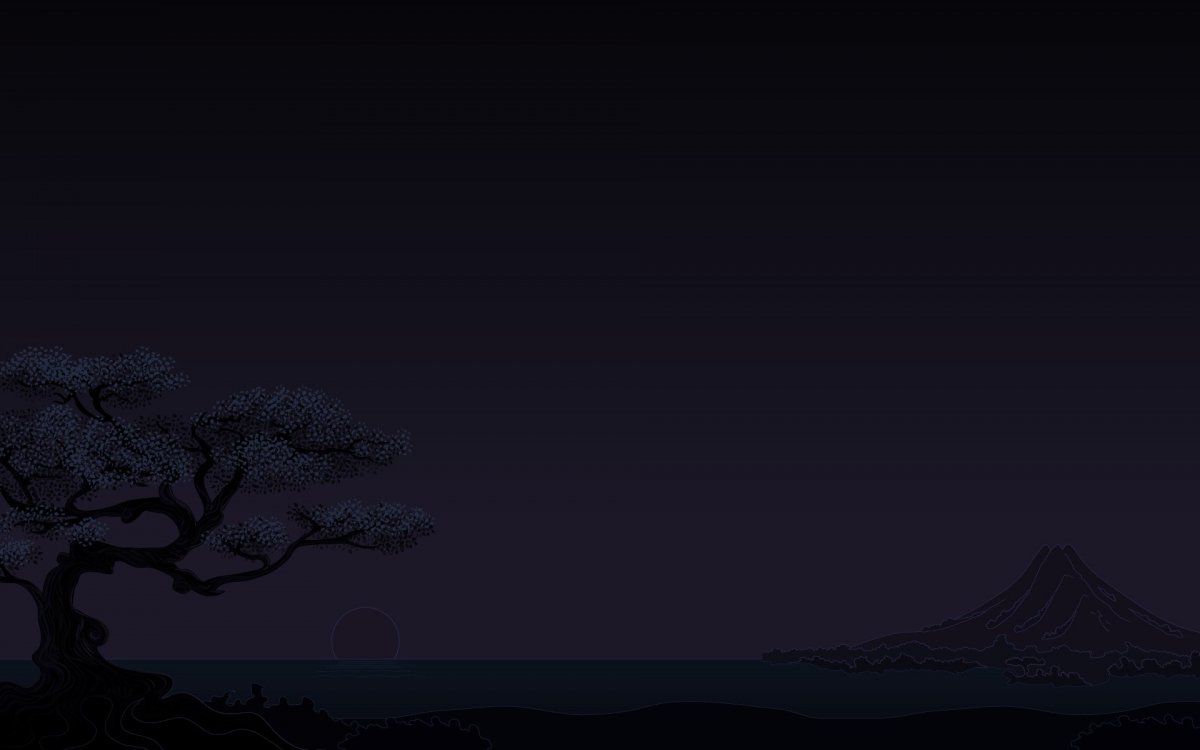 Темный рабочий стол Минимализм