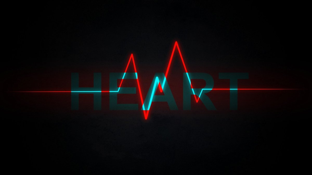 Пульс на черном фоне