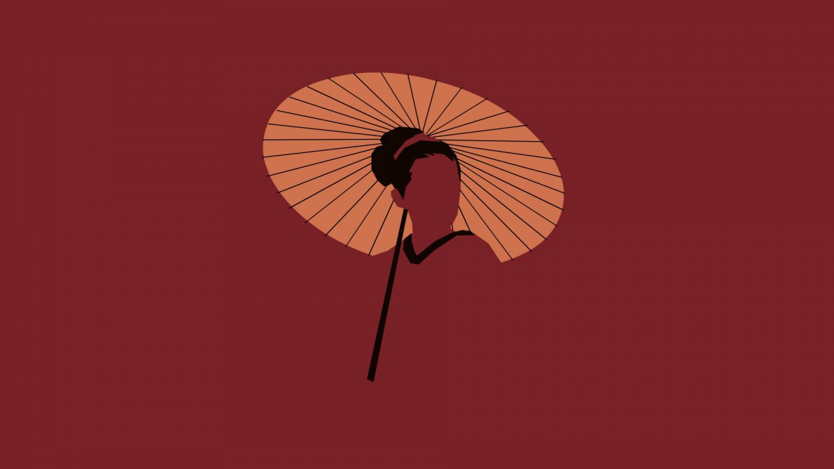 Японский веер гейши