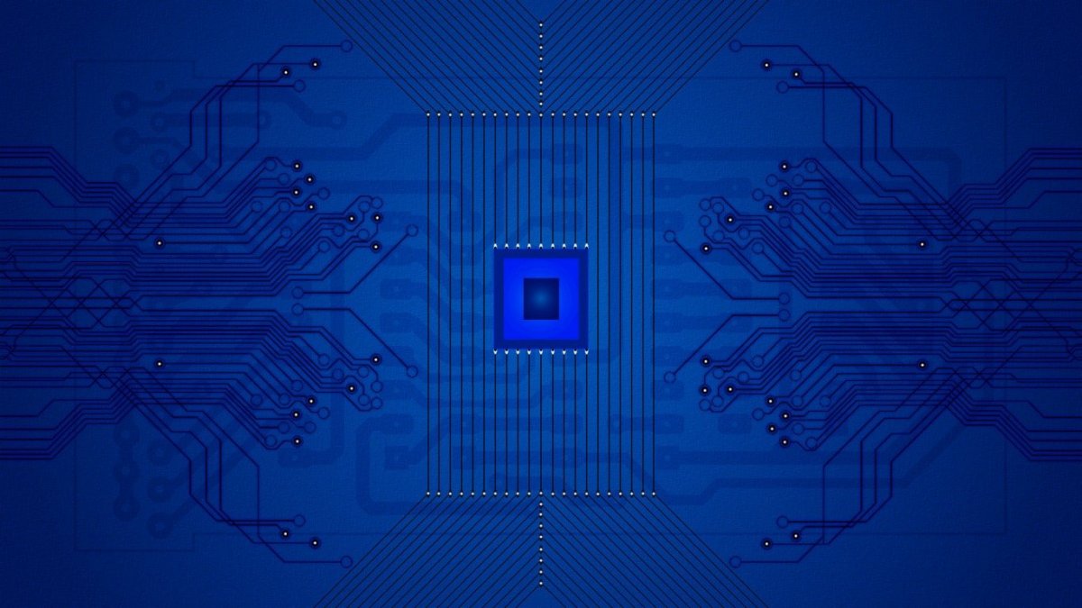 Синяя микросхема