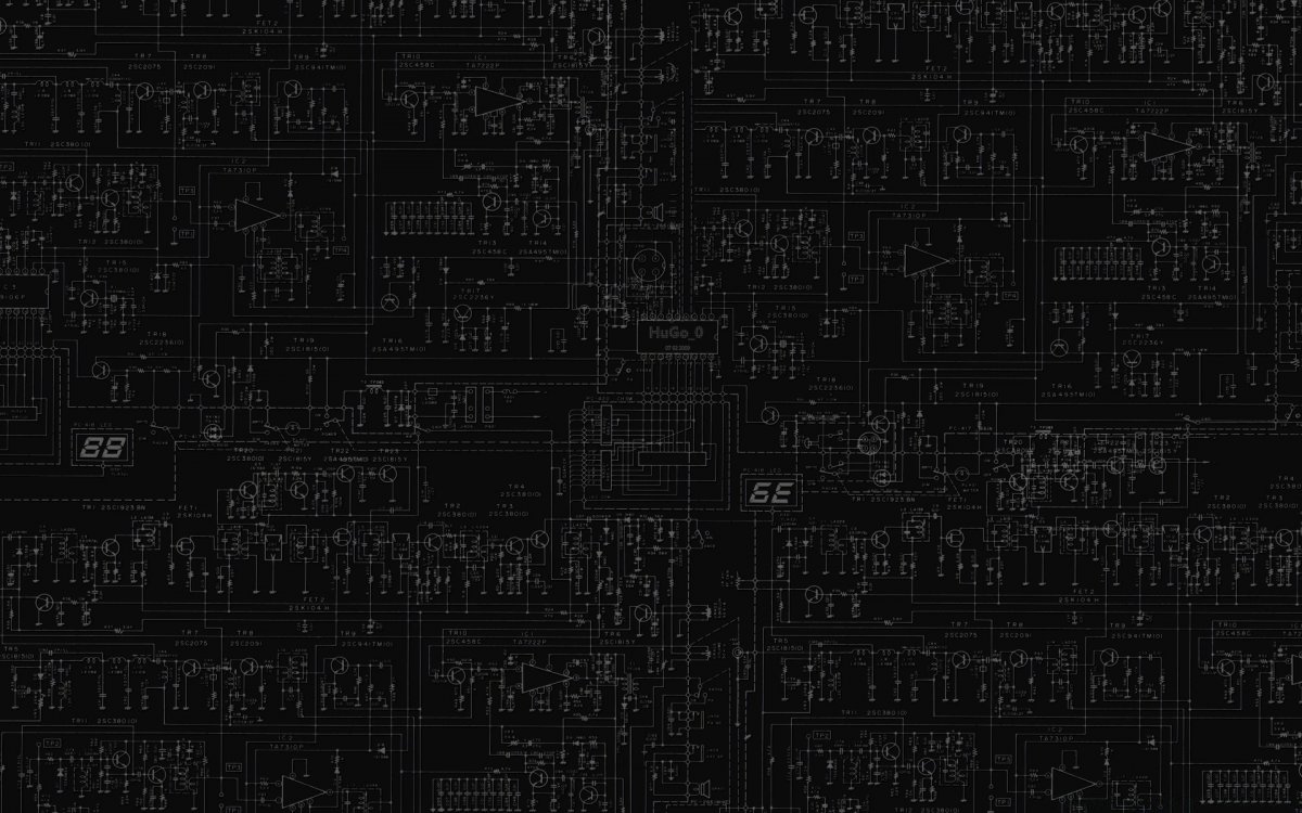 Чертеж на черном фоне