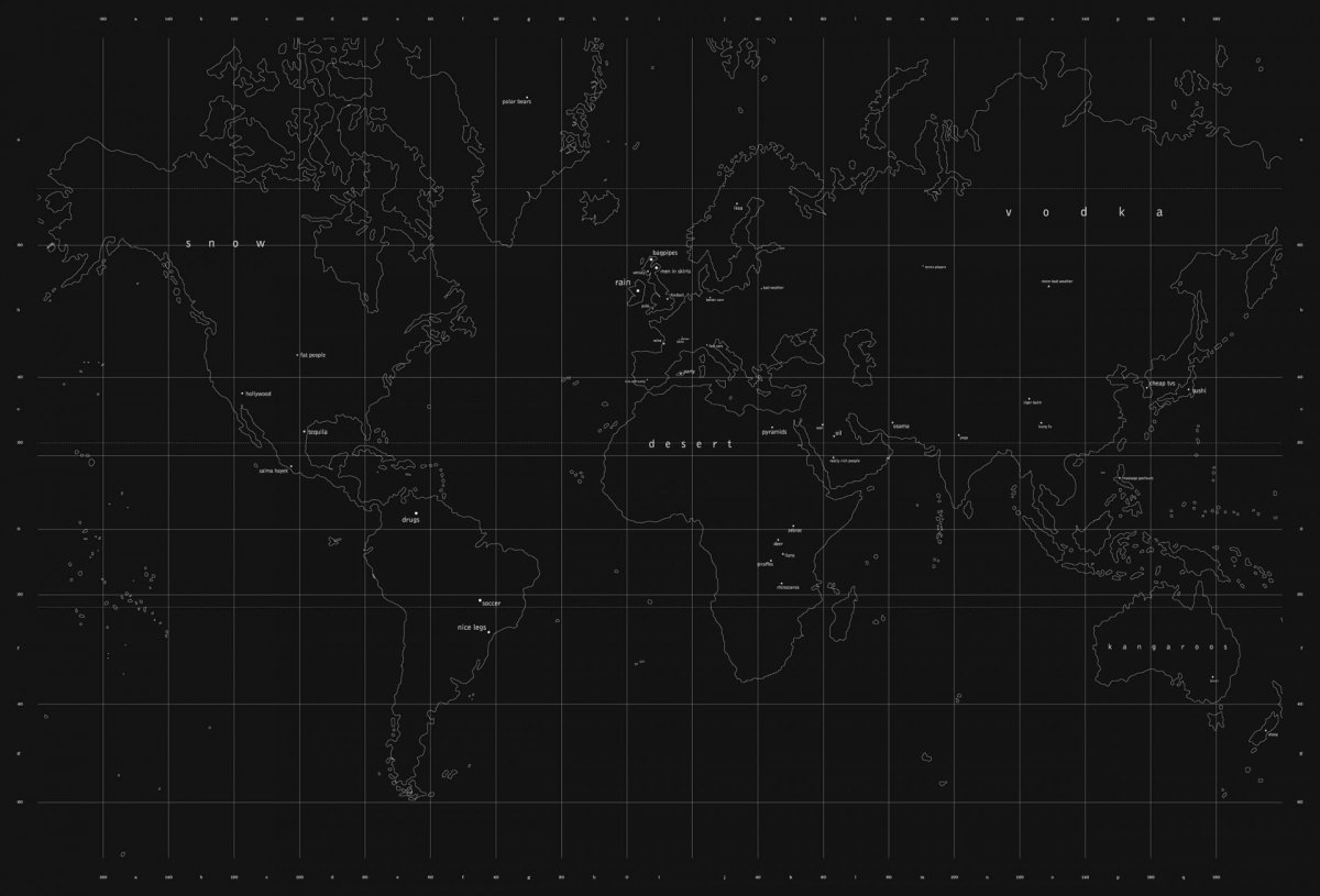 Карты на черном фоне