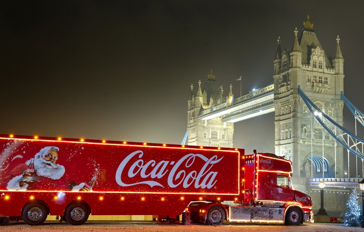 Рождественский грузовик Coca-Cola