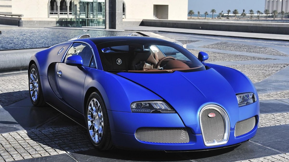 Bugatti Veyron 16.4 super Sport синий
