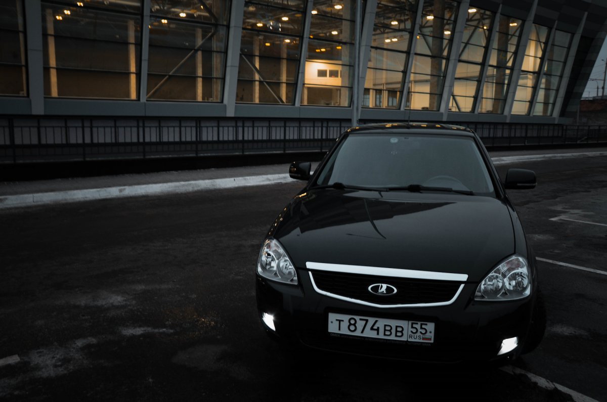 Черная Приора Лада Приора